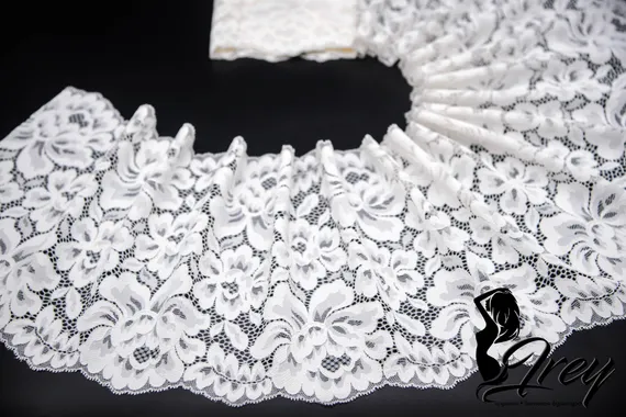 03-133 ОПТ Кружево эластичное 22,5 см, айвори 004