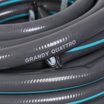 Шланг поливочный, 3/4 '', d20 мм, 21 атм, армир, 20 м, 4 сл, Grandy, Quattro, ПВХ, всесезонный, анти