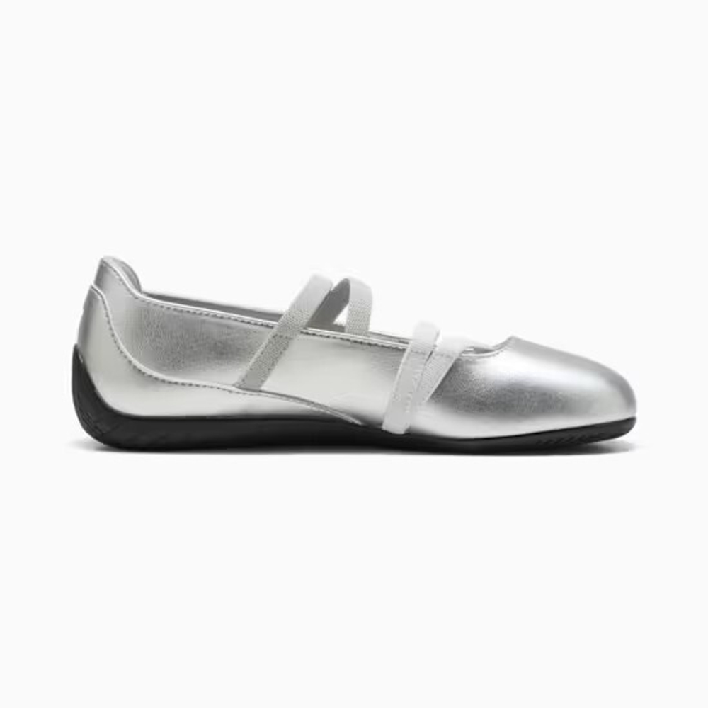 PUMA Женские кроссовки-балетки Speedcat Ballet Metallic, серебряный