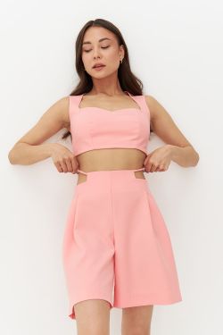 Топ-сердечко цвета персик