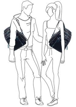 Рюкзак Piquadro Blue Square синяя телячья кожа (CA1813B2/BLU2) 9