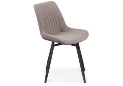 Стул на металлокаркасе Седа крутящийся велюр латте / черный