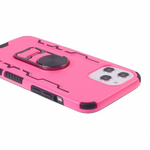 Противоударный чехол для iPhone 12 Pro Max с кольцом-открывашкой, 012226 Темно-зеленый