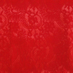 Ткань Кружево корд на трикотажной основе, 240 гр/м2, 150 см, красный