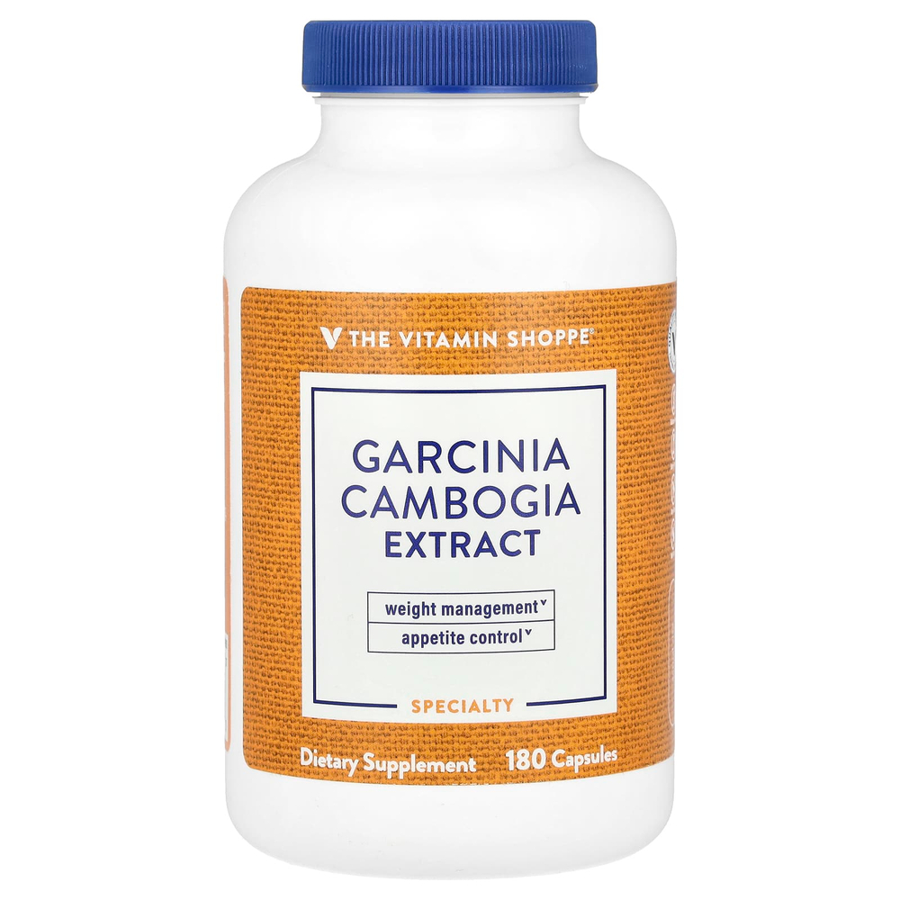 The Vitamin Shoppe, Экстракт гарцинии камбоджийской, 180 капсул