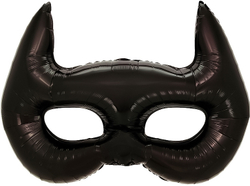 Шар (42''/107 см) Фигура, Маска, Черный, 1 шт. в уп.