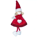 Новогоднее украшение Ангел 18см красн.