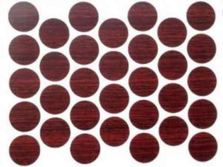 Заглушка самоклеящаяся махагон 7102 d=20 мм (24 шт.)