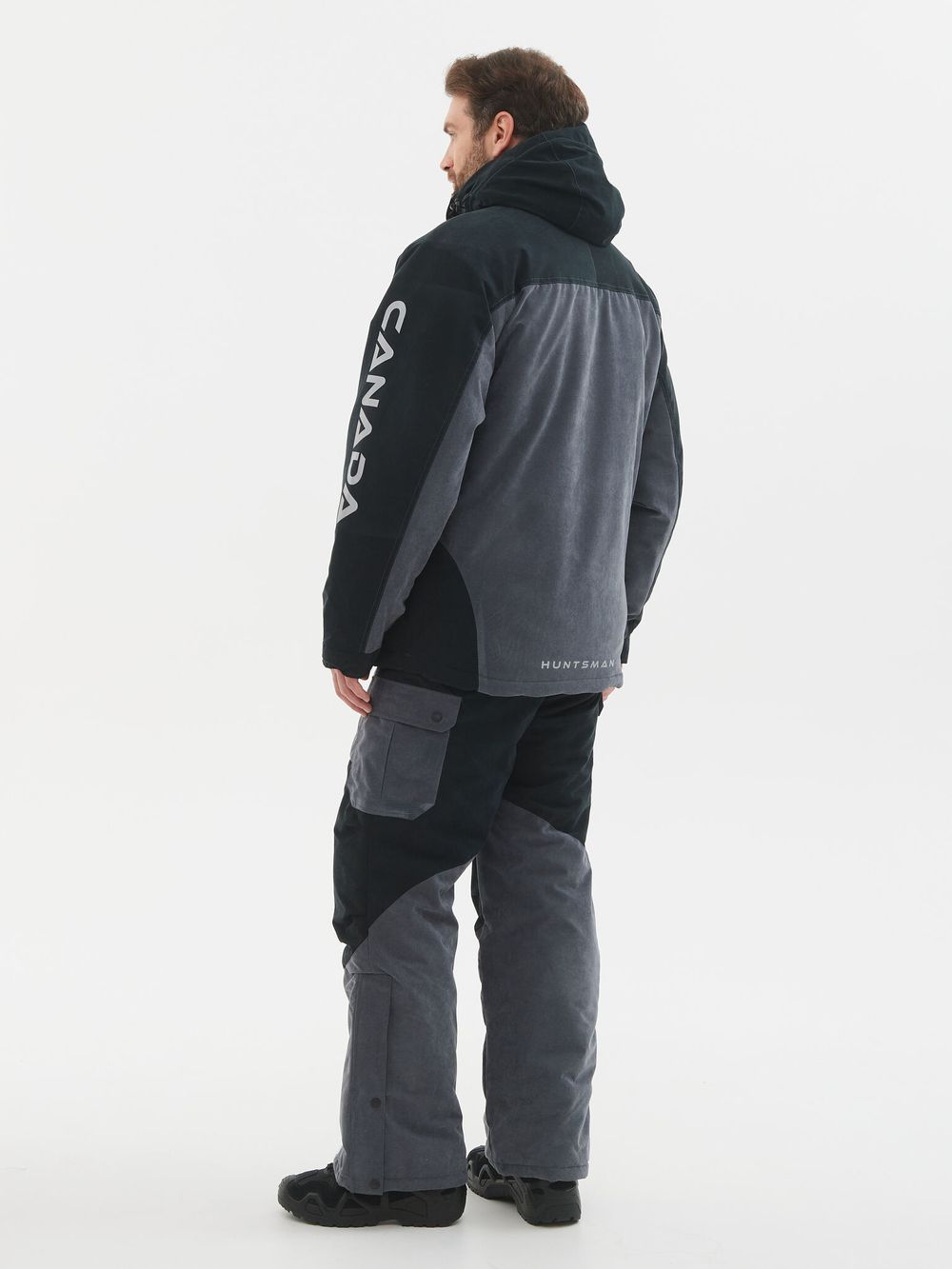 Костюм зимний Канада ткань Финляндия цвет Серый/Черный Костюм зимний Канада ткань Финляндия цвет Серый/Черный