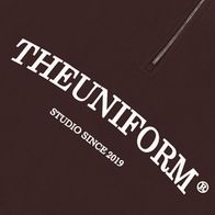 Cвитшот UNIFORM Half-zip Heavy THEUNIFORM, коричневый