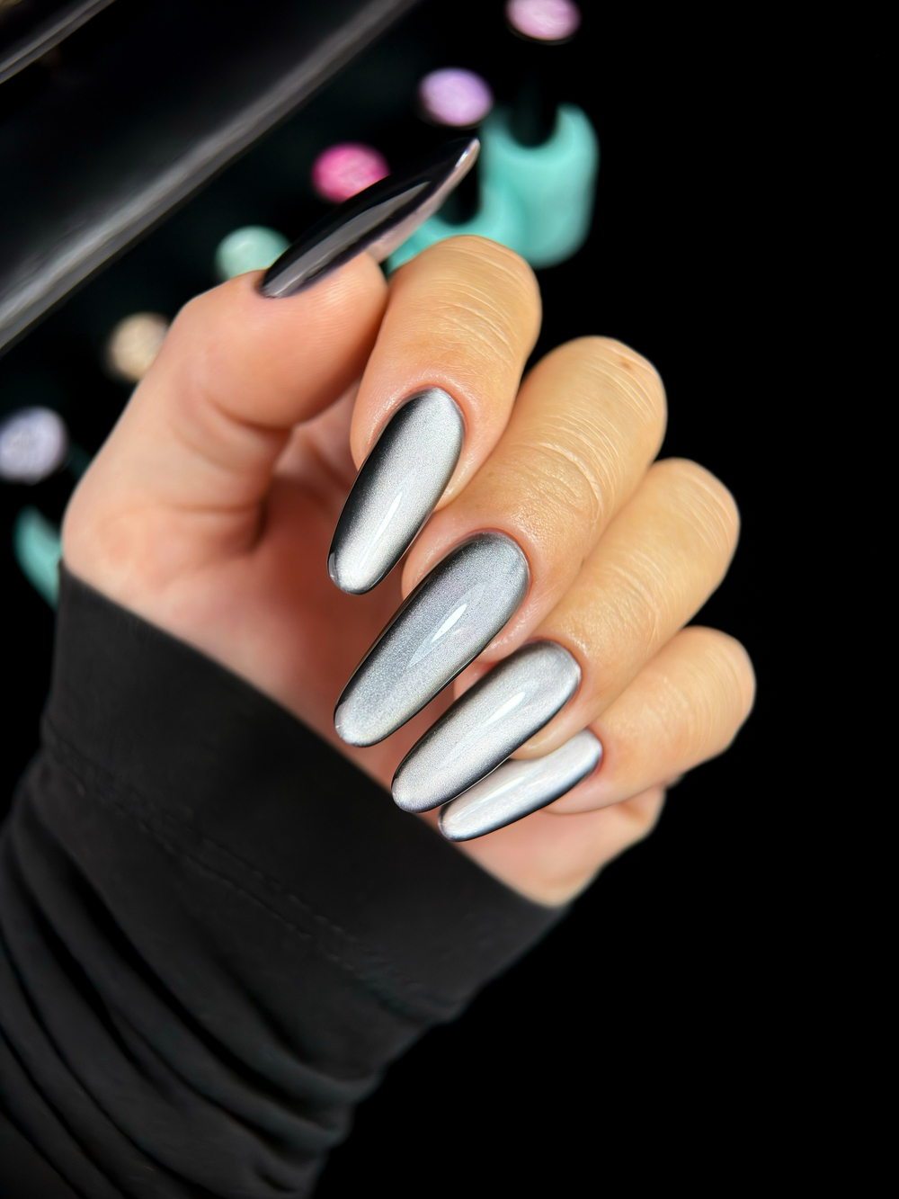 ENIGMANIC AURA Silk Cat Gel Polish with Cat's Eye Effect, 10 ml. #01