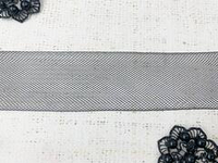 Лента регилин, сетка, ш. 4 см, чёрный