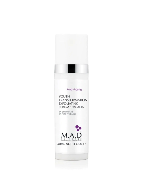 M.A.D. Youth Transformation Exfoliating Serum 10% AHA | Омолаживающая и обновляющая сыворотка с 10% AHA кислотами, 30 г