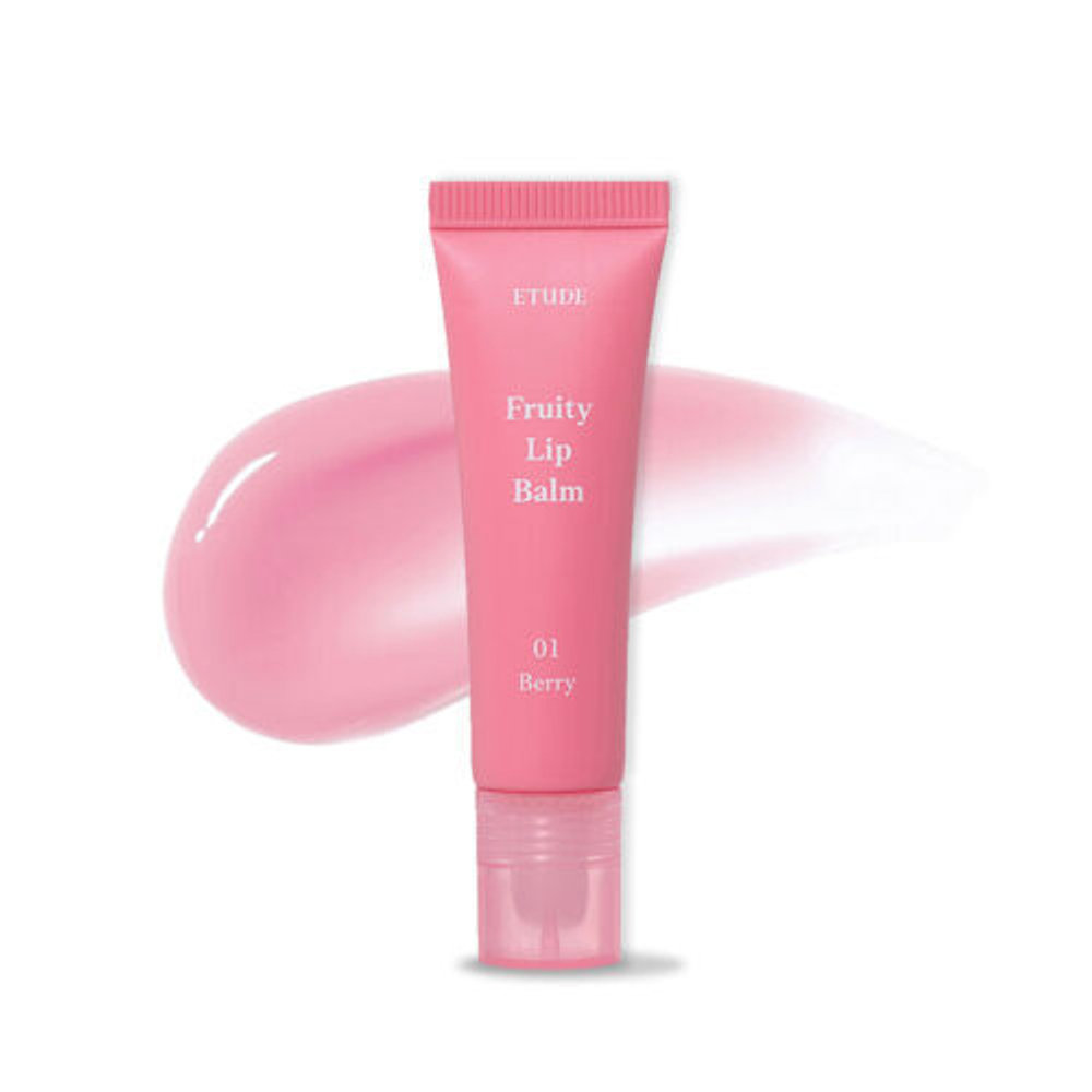 Etude House Fruity Lip Balm Berry ягодный бальзам для губ (тон 01)