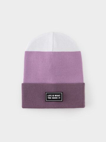 шапка  для девочки  КВ 20426/сирень,белый