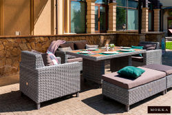 MOKKA BELLA диван 3-х местный, серый