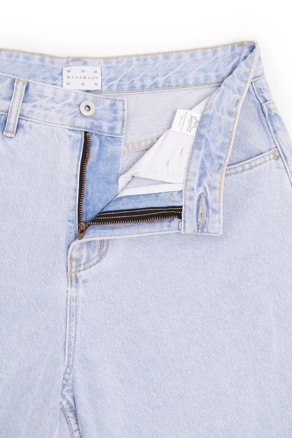 Шорты Magamaev Bigger M blue bleached голубые