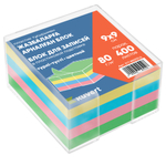 Блок для записей KUVERT в подставке цветной 9х9 см, 400 листов