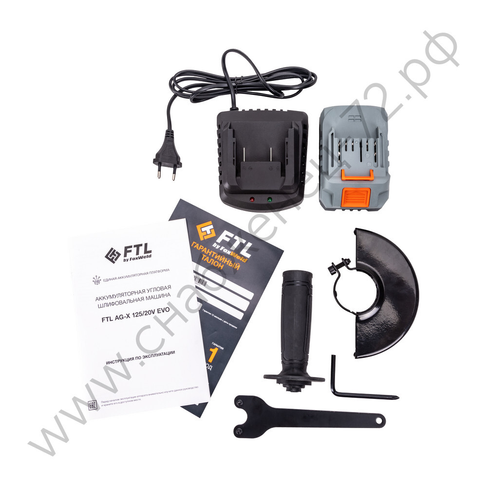 Аккумуляторная угловая шлифовальная машина FTL AG-X 125/20V EVO