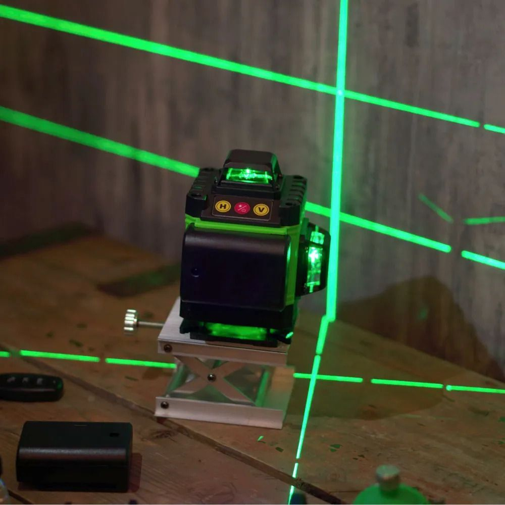 Лазерный уровень / нивелир 2 АКБ SMART 4D (16 линий, 360*)