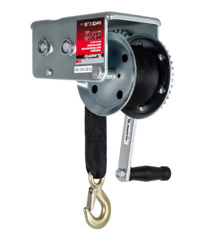 Лебедка шестеренчатая ленточная MATRIX тяга 0,8 т  522715