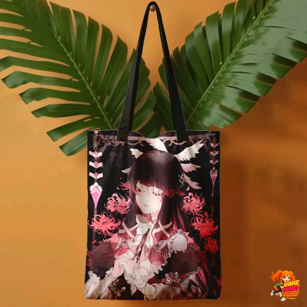 Сумка шоппер с принтом Genshin Impact