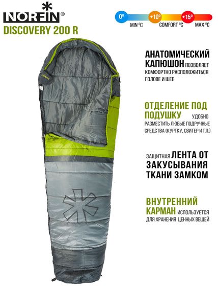 Мешок-кокон спальный Norfin DISCOVERY 200 R