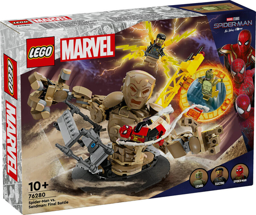 Конструктор LEGO Marvel 76280 Человек-паук против Песочного человека Последняя битва
