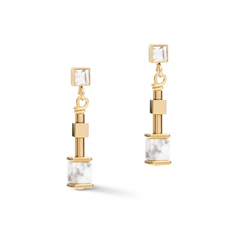 Серьги Coeur de Lion White 5055/21-1400 цвет белый, золотой