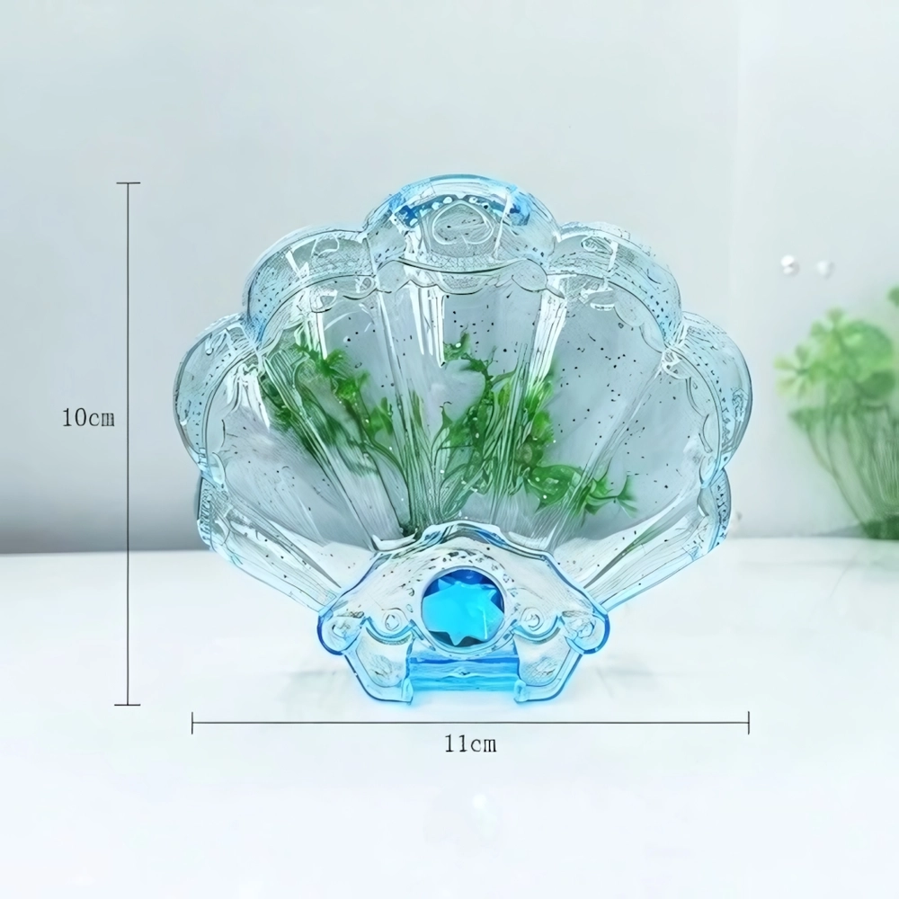 Шкатулка пластиковая «KiKi HAUS», ракушка, цвет голубой, 11*9.5*3.5см (в пакете)