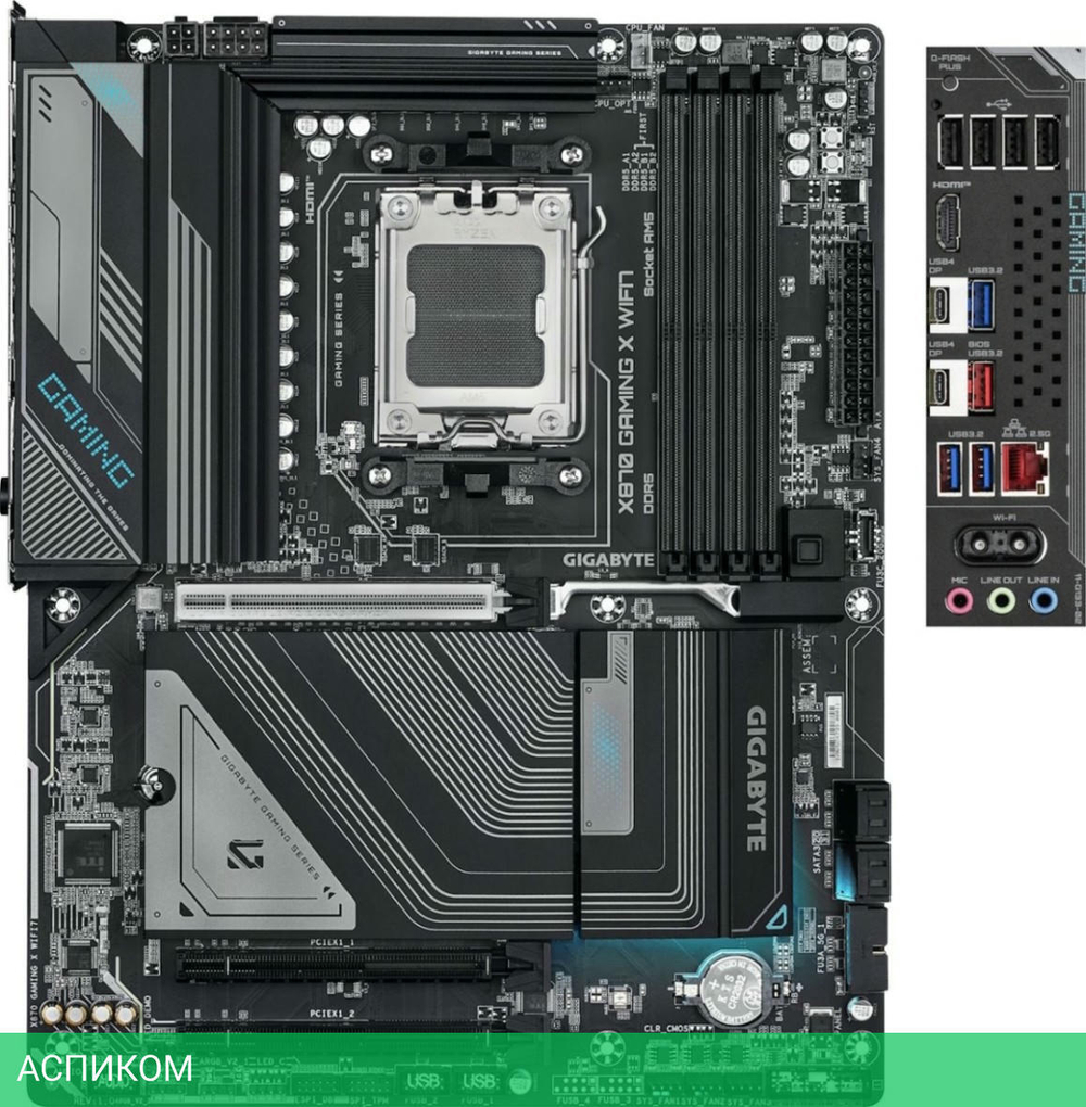 Материнская плата GigaByte X870 Gaming X WIFI7 rev. 1.1