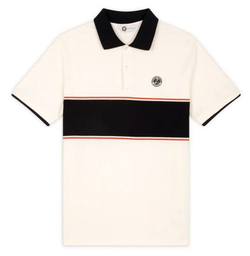 Теннисное поло Roland Garros Heritage Tom Shirt - ecru/navy