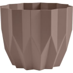 Кашпо для цветов пластиковое 3л d-20см «Геометрия» Мокачино