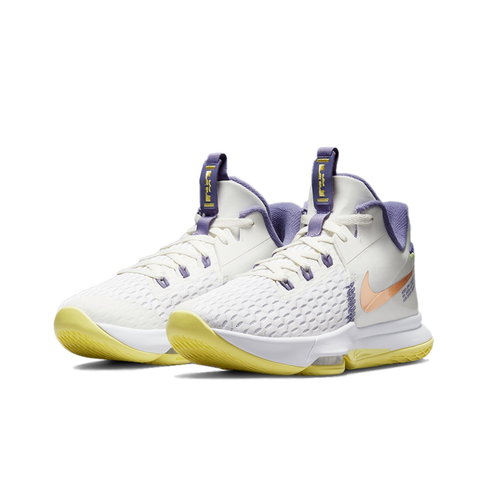 Мужские кроссовки Nike LeBron Witness 5 EP 'Summit White Metallic Bronze' CQ9381‑102