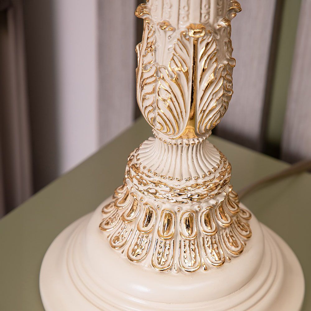 Настольная лампа Колонна Испанская Айвори