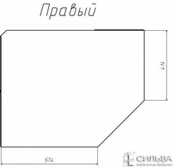 Шкаф угловой левый НМ 013.04-02 «Фанк» Дуб сонома/белый скандинавский