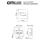 Citilux Скалли CLD007K1 LED Встраиваемый светильник лестничный Матовый Хром