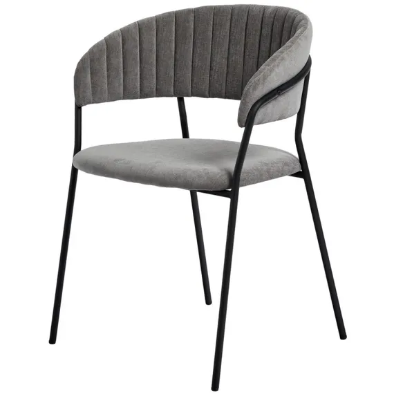 Стул Turin темно-серый с чёрными ножками