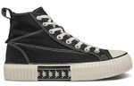 Kappa Slip Resistant Abrasion Resistant High top Canvas Shoes Unisex Black