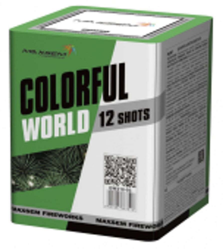 Салют COLORFULL WORLD 12 залпов 0.8 калибр GW218-93 Maxsem