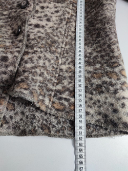 Жакет шерстяной хищной расцветки 46 размер