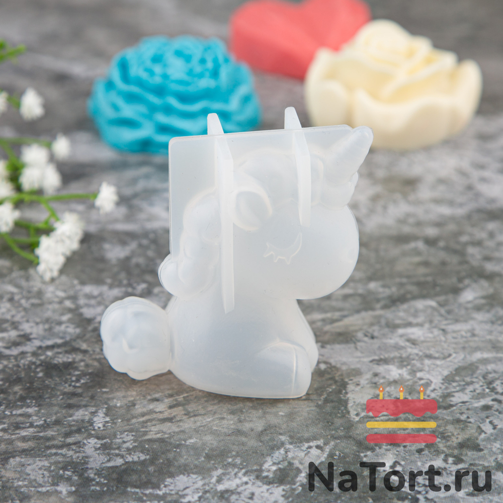 Силиконовый молд 3D «Единорог»