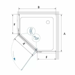 Душевой уголок RGW Passage PA-081B 120x120 35088122-14 стекло прозрачное/профиль черный