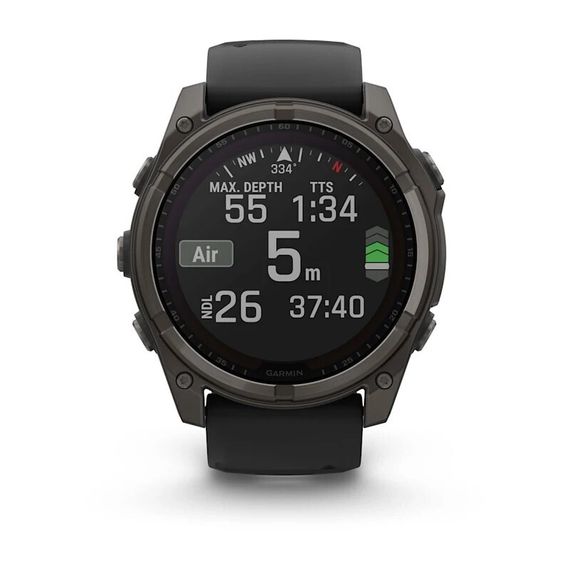 Garmin Fenix 8 51 мм Solar – титановый корпус, сапфировое стекло, солнечная зарядка