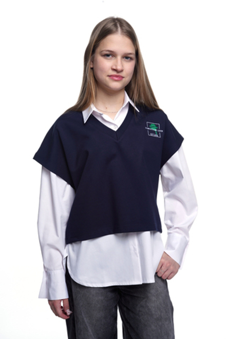 Жилет трикотажный укороченный для девушек АКЦИЯ