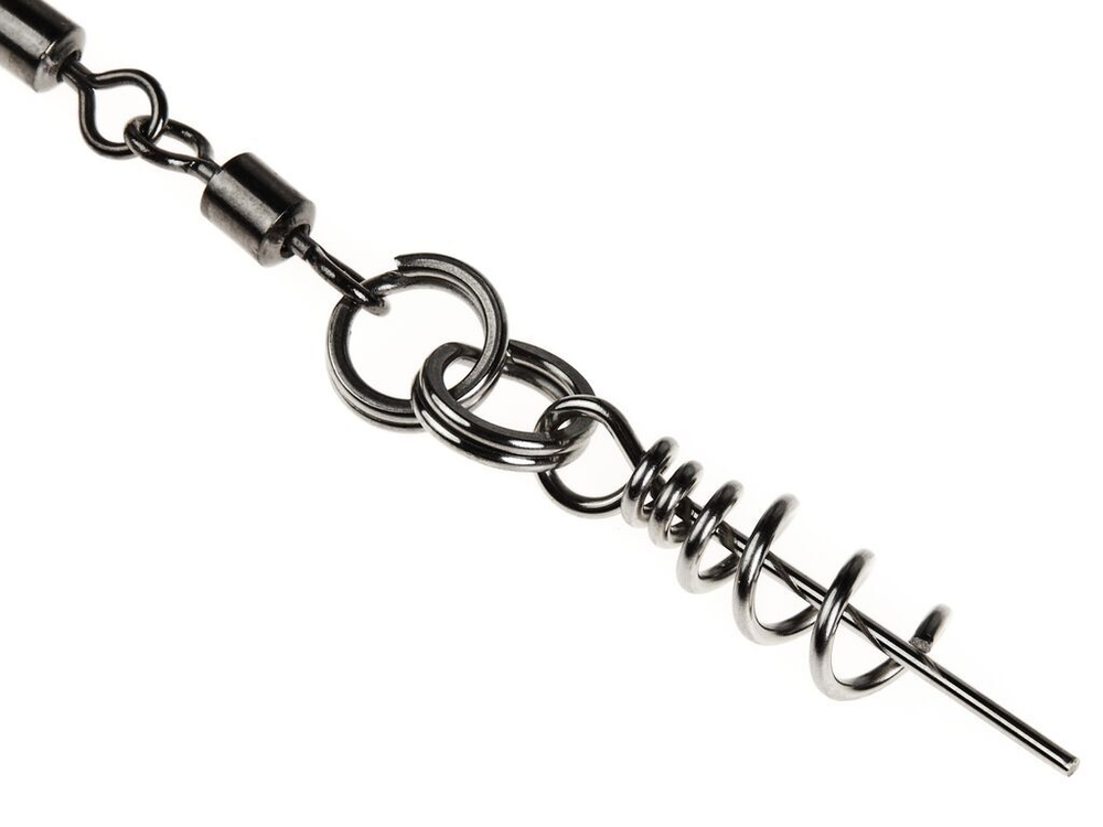Оснастка стал. Lucky John STINGER POWER CHAIN 3,5+8,0cm, оснащ. тройниками №03/0+№3/0 1шт.