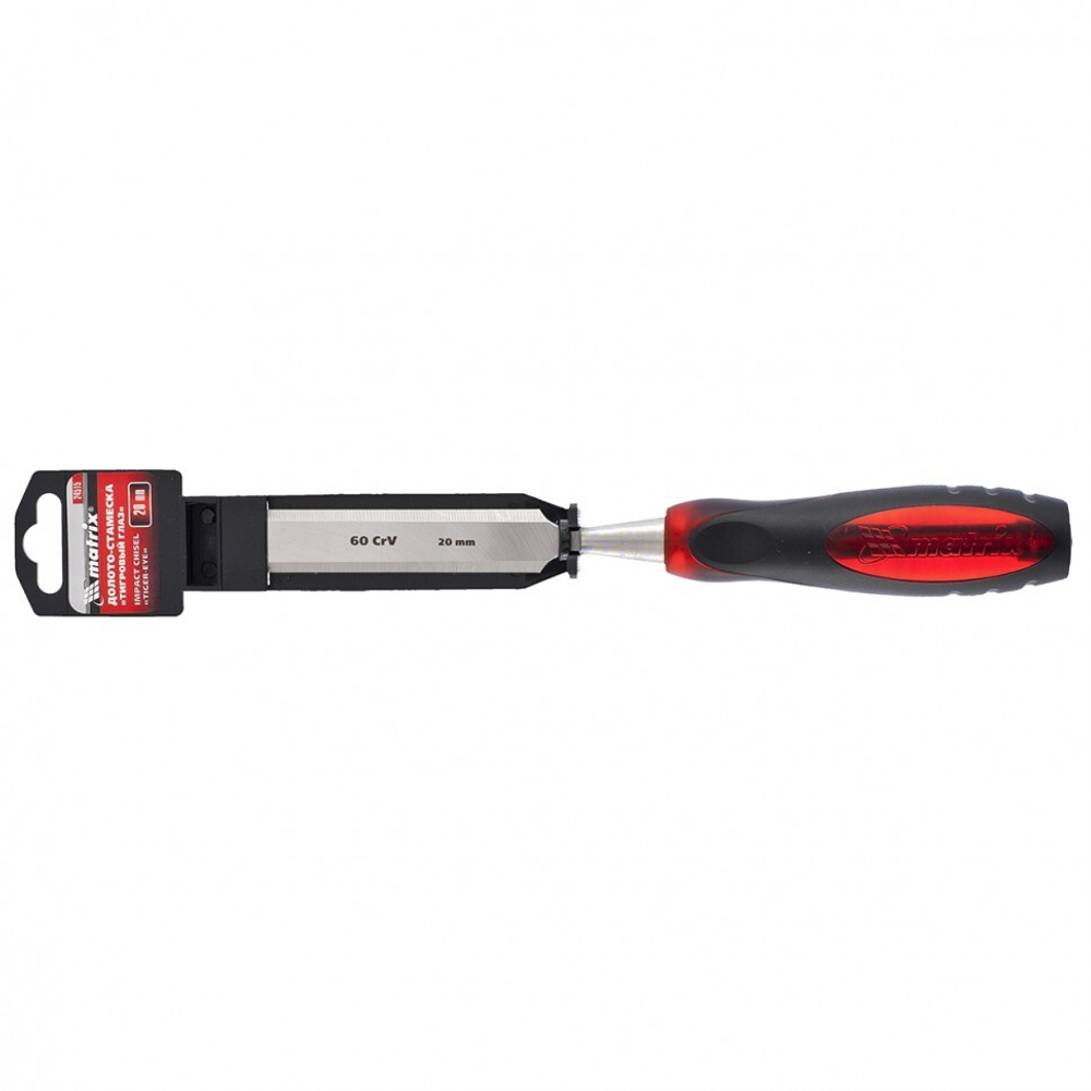 Долото-стамеска "Тигровый глаз", 20 мм, двухкомпонентная обрезиненная рукоятка Matrix