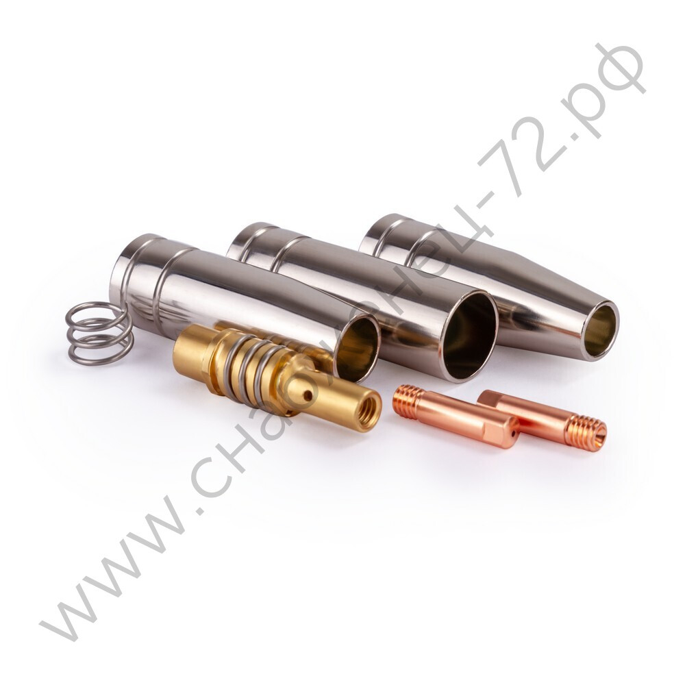 FoxWeld Набор комплектующих MIG-15 (2 наконечника, 3 сопла, 1 спираль к соплу, 1 диффузор газ., для серии UnoMig-15/MB-15AK/TBI-150/ERGOPLUS 15, пр-во FoxWeld/КНР)