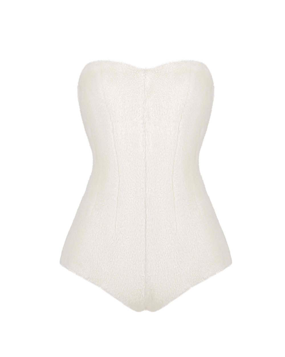 Топ-боди корсетное меховое
