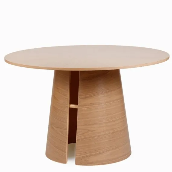 Обеденный стол Louis Ø120, шпон ясеня